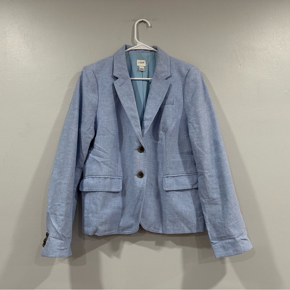 J. Crew Factory Schoolboy Blazer Jacket Blue River 10